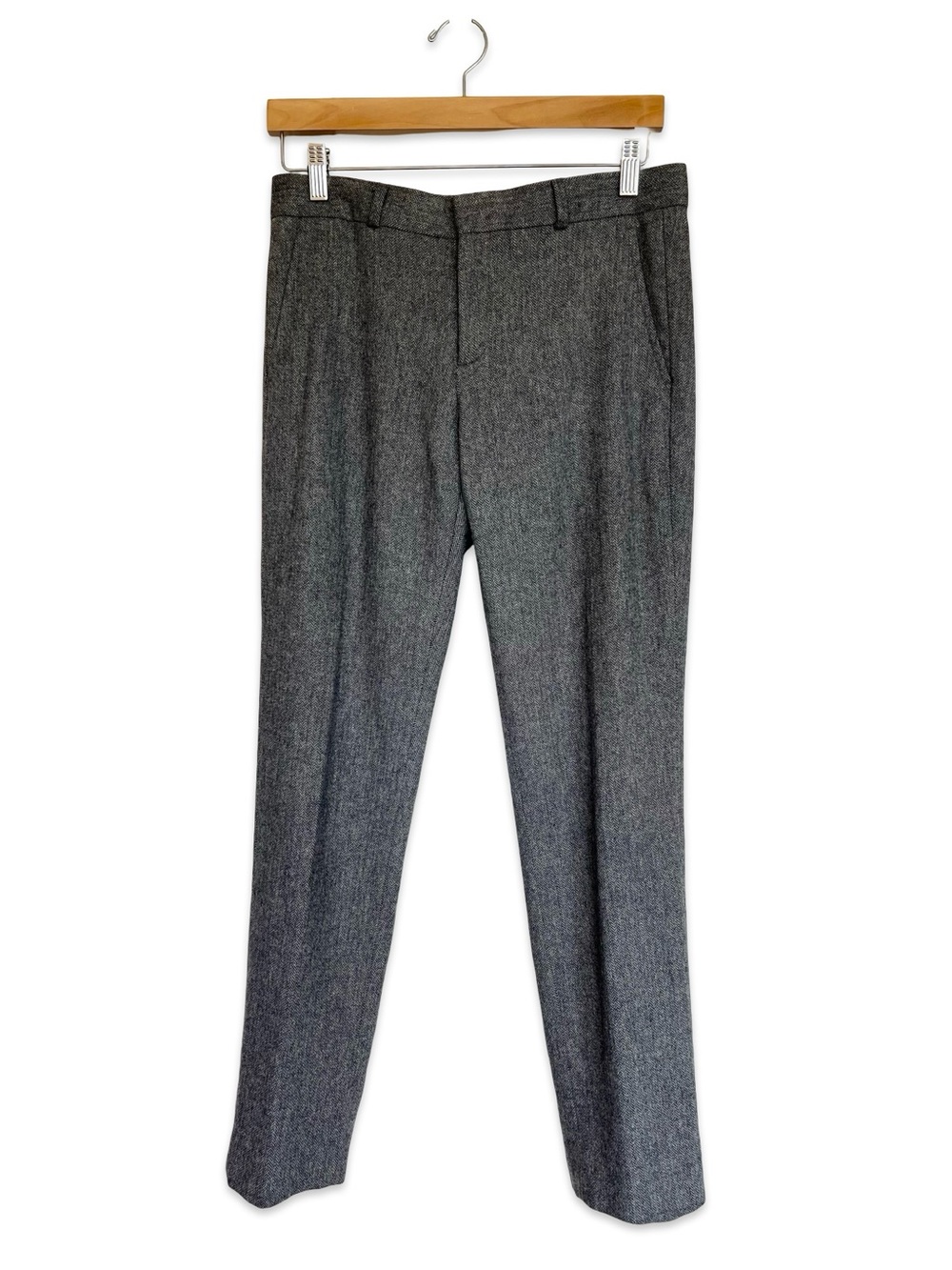 Banana Republic Ryan wool blend straight leg pants Size 4 Preppy Office Lined